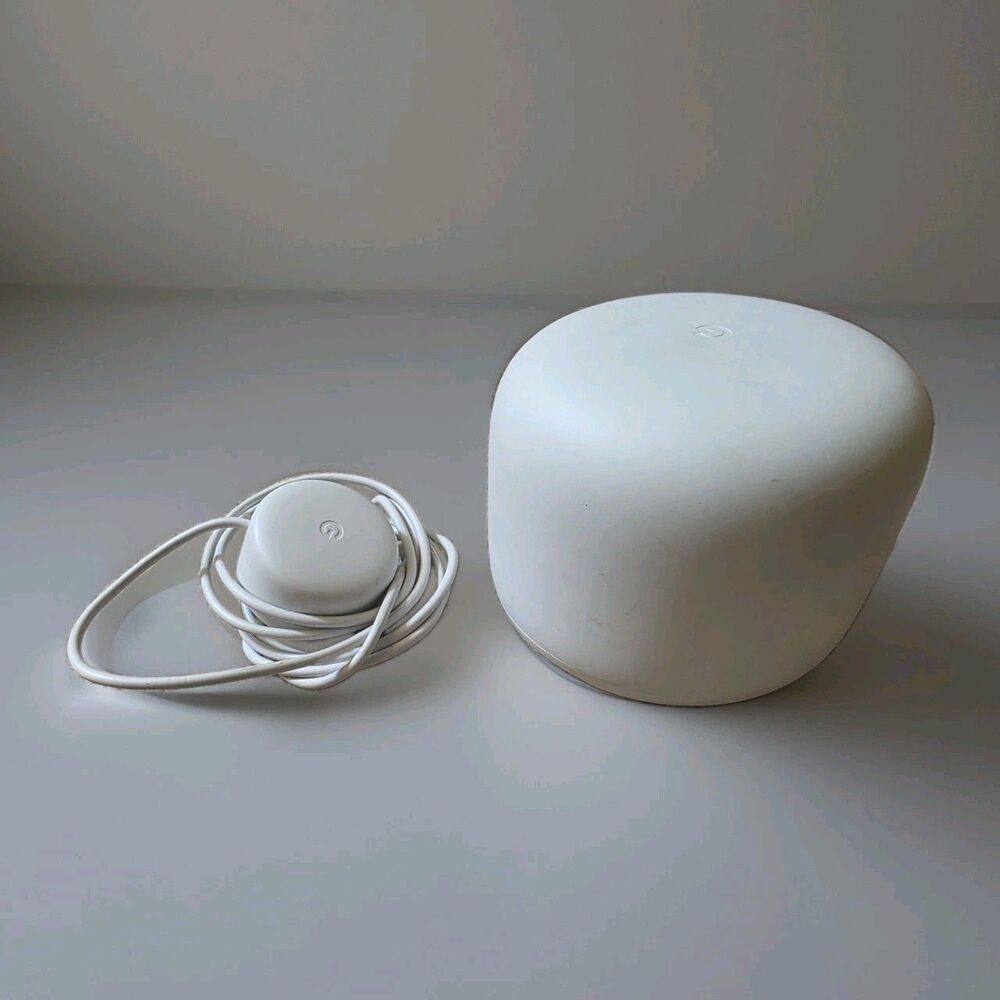 Google H2D Nest Wifi Router And Point w Power Adapter Only White